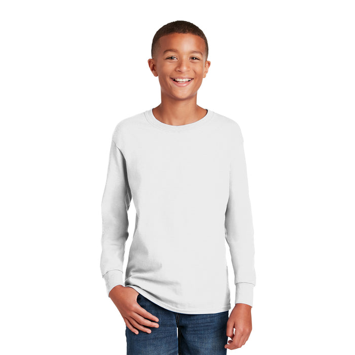 5400B Gildan® Youth Heavy Cotton™ 100% Cotton Long Sleeve T-Shirt