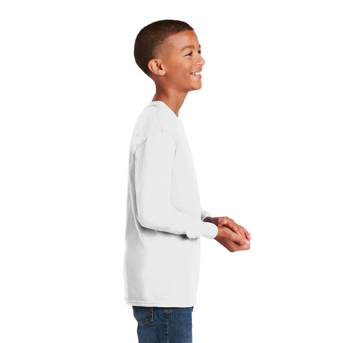 5400B Gildan® Youth Heavy Cotton™ 100% Cotton Long Sleeve T-Shirt