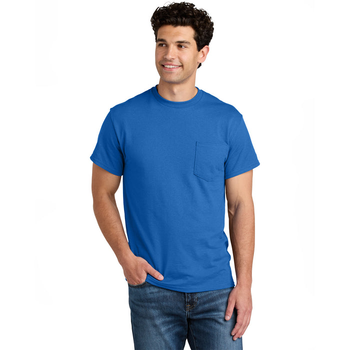 8300 Gildan® - DryBlend® 50 Cotton/50 Poly Pocket T-Shirt