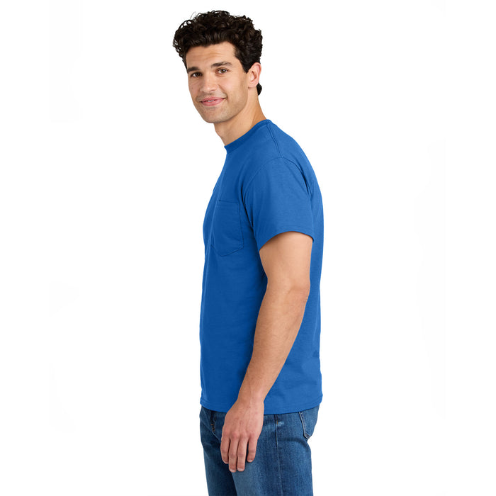 8300 Gildan® - DryBlend® 50 Cotton/50 Poly Pocket T-Shirt